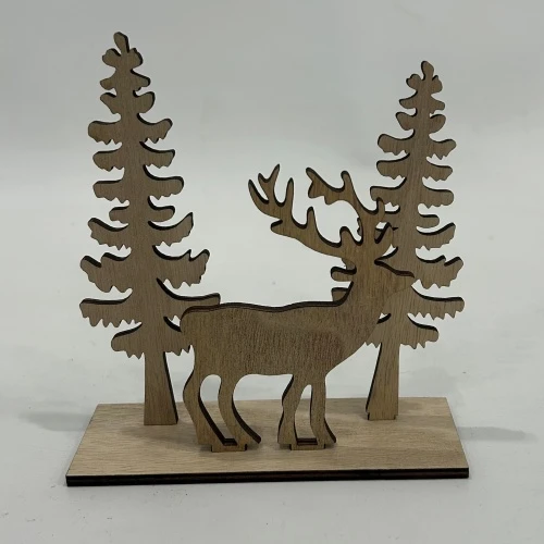 Deer & Pine Forest Decor